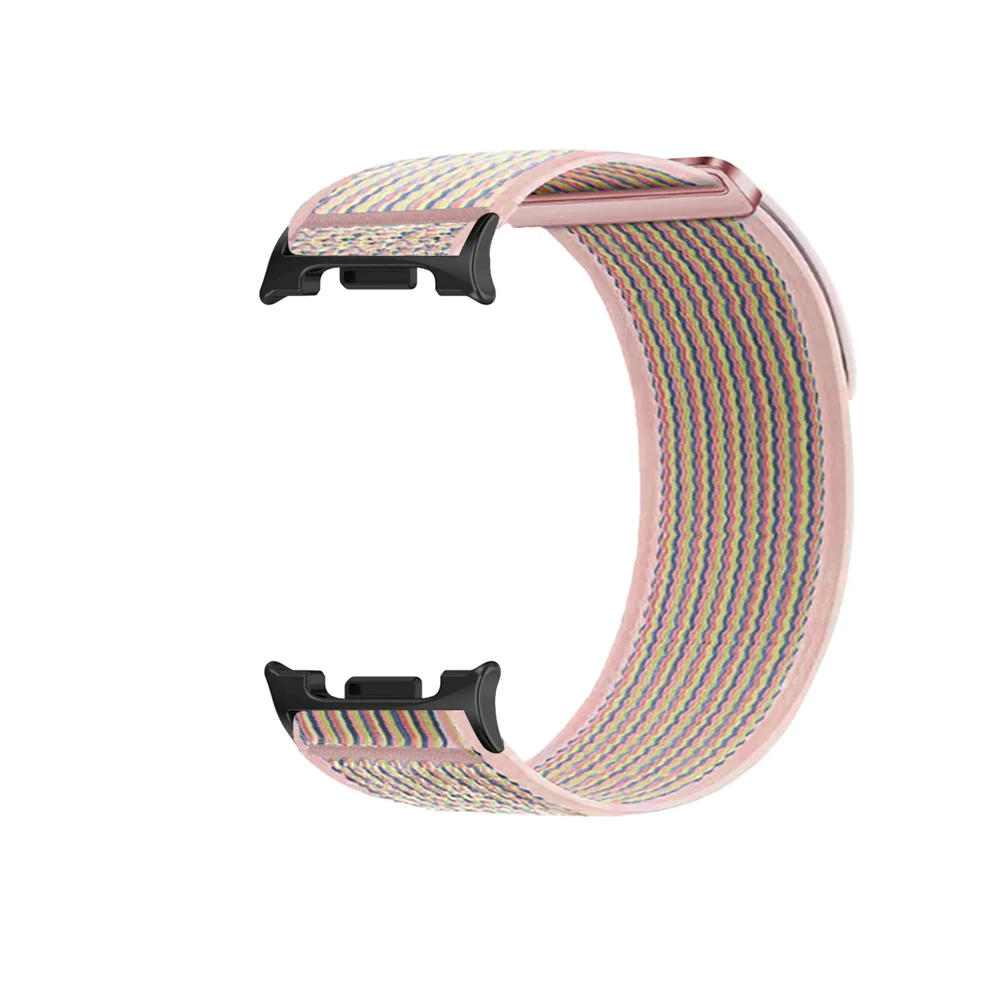 حزام حلقة منسوج لساعة سامسونج جالاكسي 8 / الترا 2، سوار حلقة رياضي مكون من قطعتين بقطر بري