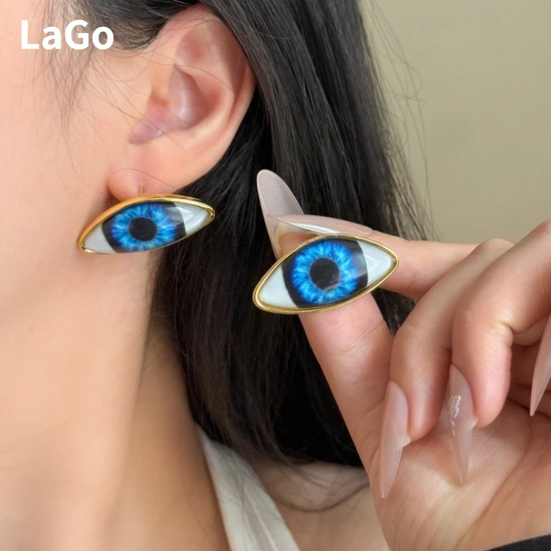 

Modern Jewelry Vintage Temperament Personality Exaggerative eye Stud Earrings For Women Female Gifts Pretty Ear Accessories