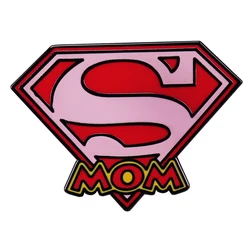 Super Mom enamel pin pink brooch badge Backpack Collar Pins Hat Jewelry accessories mother's day gift