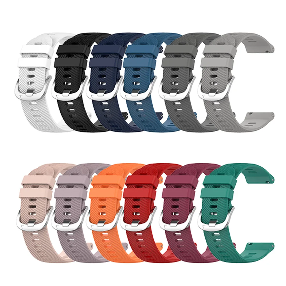 Silicone Strap For Garmin Forerunner 255 255S 265 265S Smart Watch Band for Garmin Vivoactive 5/4/3 Venu 2 2S 3S