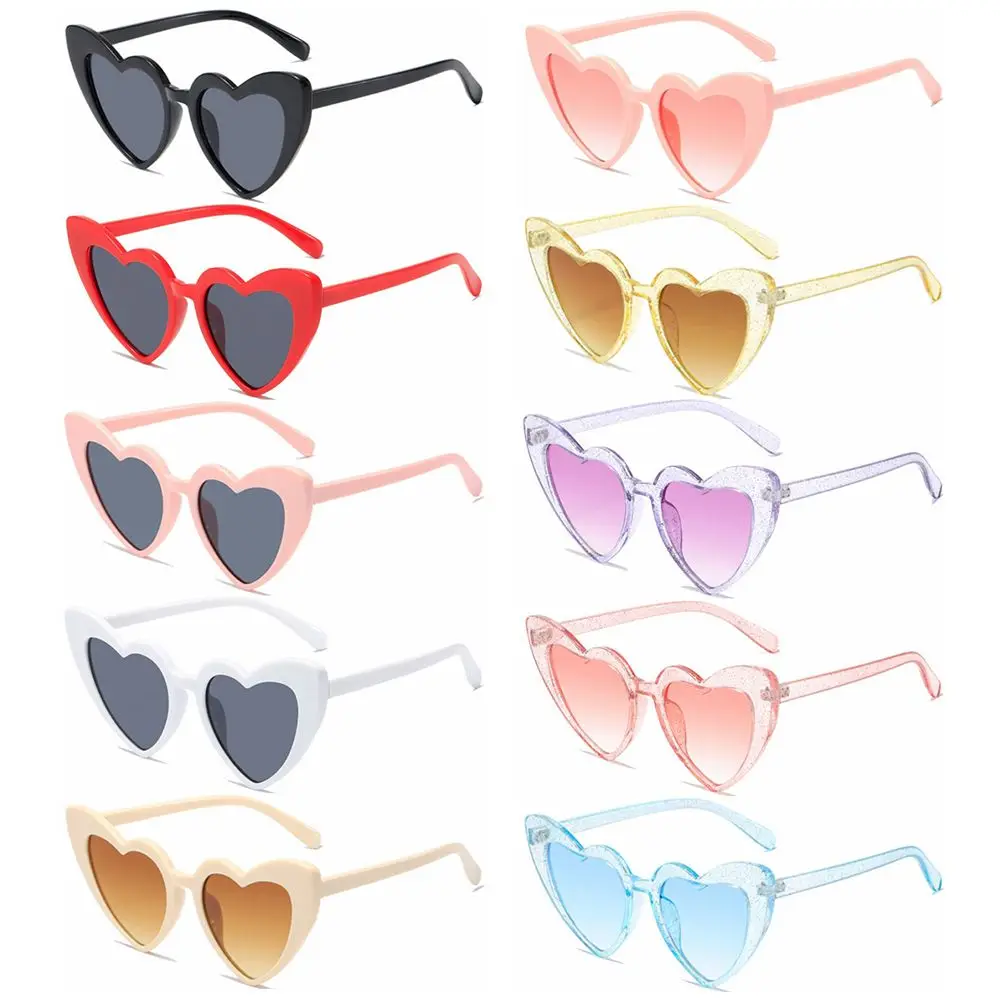 Women's Accessories Women Clout Goggle UV400 Protection Heart-Shaped Sunglasses Vintage Sunglasses Eyewear