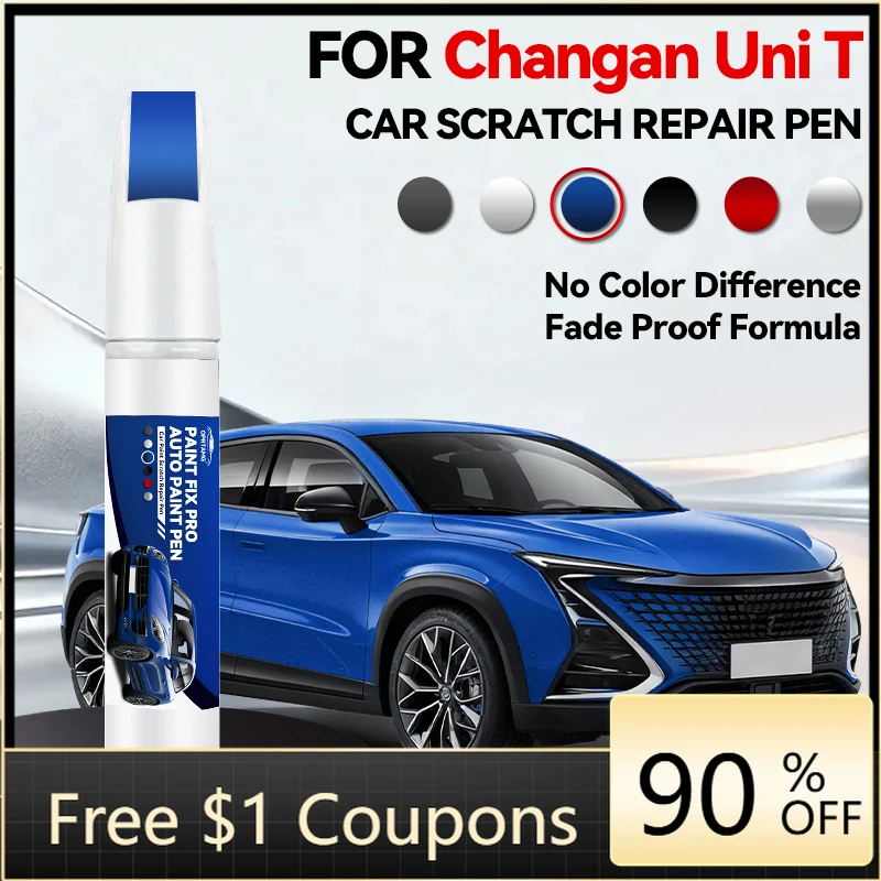 

For ChangAn UNI-T Car Paint Repair Pen Touch Up Scratch Remover DIY Auto Accessories Blue 126 Green 133 Black 122 White C05 Red