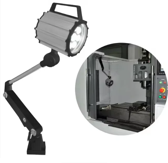 Waterproof and oil-resistant light-emitting diode machine tool working lamp, with flexible long arm, for use in CNC machine tool