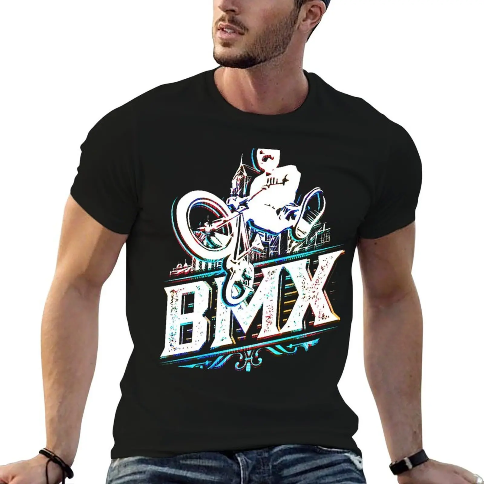 

Retro Bmx Apparel - Classic Vintage Bmx Jump T-Shirt essential t shirt men t shirt cotton 100% T-Shirt