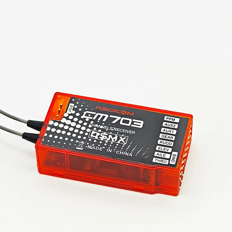 Receptor RX CM703 de 7 canales, 2,4 Ghz, con salida de satélite PPM y PWM, Compatible con DSM2/DSMX para transmisor de modelo RC