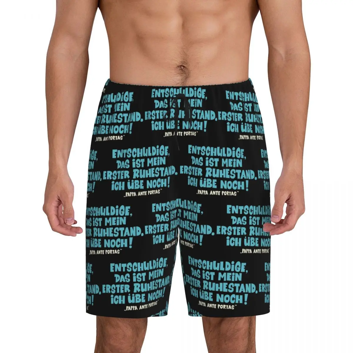 

Loriot Pappa Ante Portas These Is My First Retirement Короткие пижамные штаны для мужчин, нижняя часть пижамы, шорты для сна и отдыха, штаны для сна