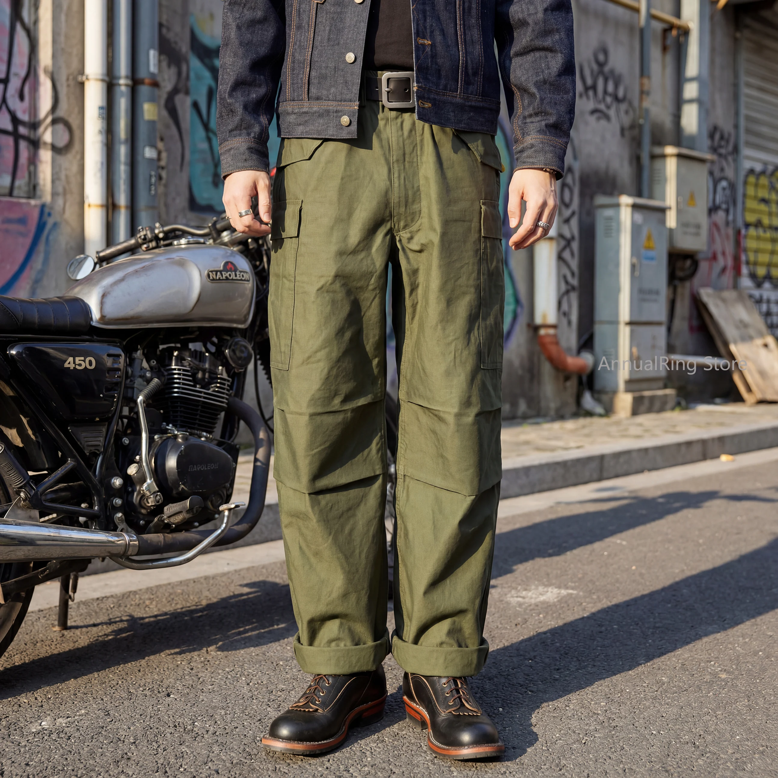 

Red Tornado Repro Army M-65 Field Pants Vintage Military Style Men's Cargo Pockets Tactical Trousers M-1965
