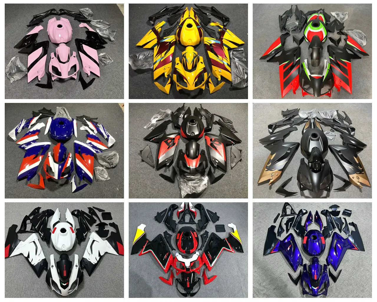 NUOVI Kit Carene in ABS Compatibili con Aprilia RS4 50 125 RS125 2006 2007 2008 2009 2010 2011 Set Carrozzeria Personalizzato