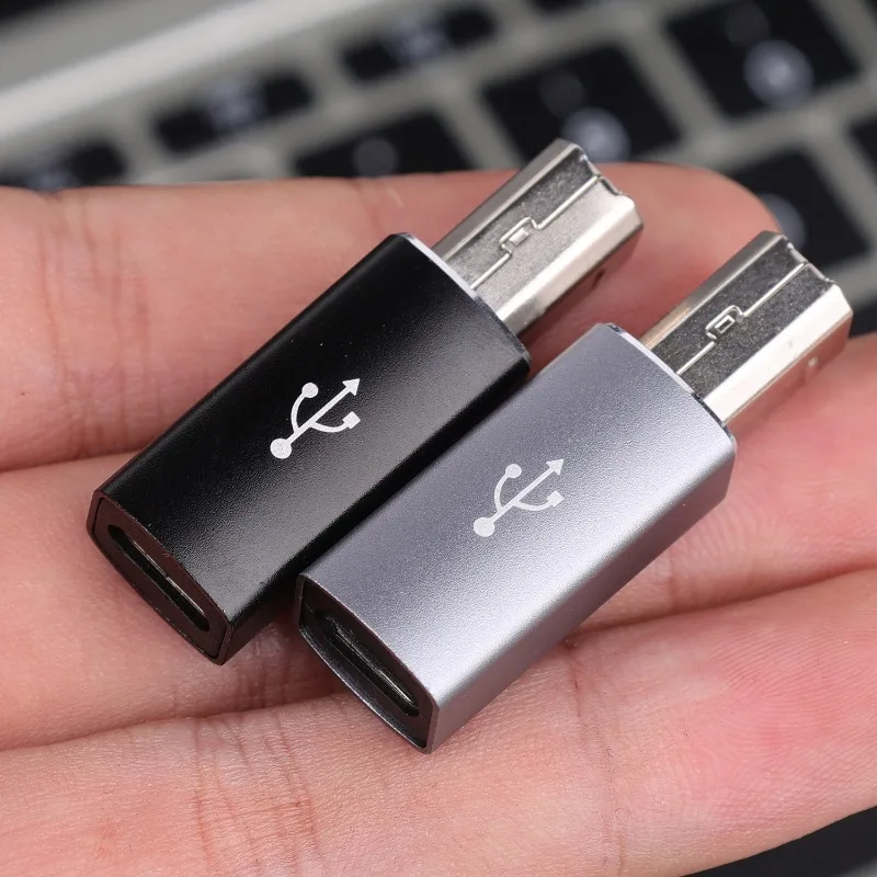 Female USB C To Male USB B Adapter Type C To MIDI Converter for Printers Eectric Pianos Synthesizers Microphones Laptop Adapters