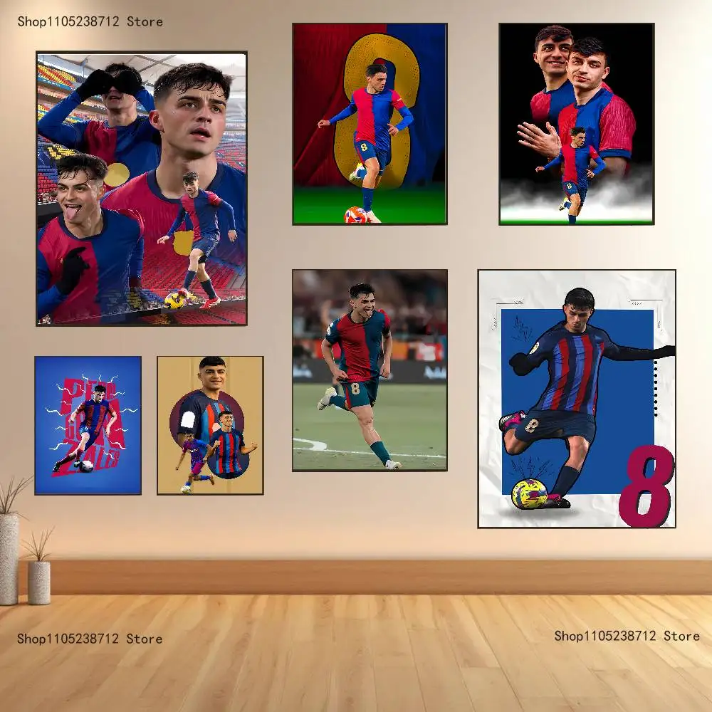 

Football Cool P-PedriS-S Poster Prints Wall Art Painting Picture Gift Living Room Bar Restaurant Dec Sticker Large