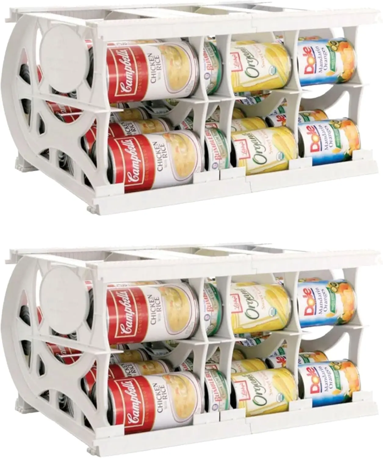 

2 Pa Can Organizer, Pantry Storage Ra, Canned Food And Goods, 40 Cans