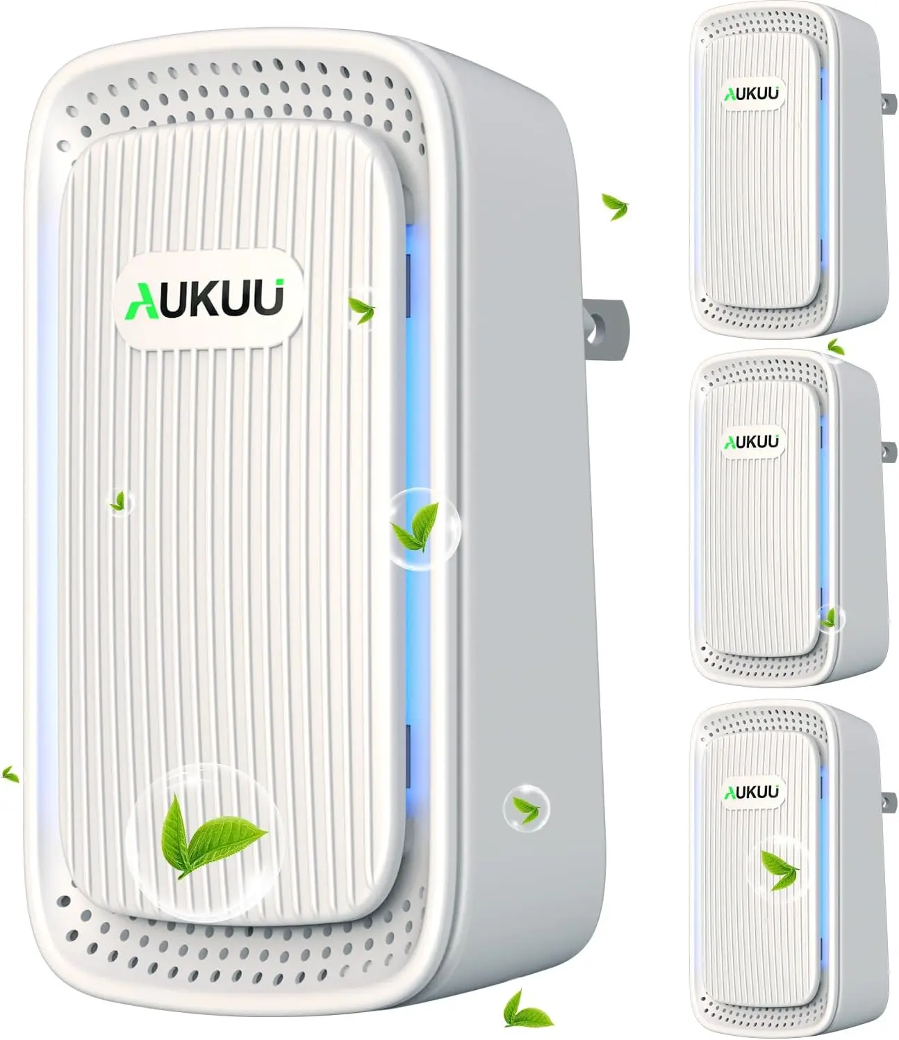 4-Pack Plug-In Negative Ion Air Purifiers - Quiet Mini Air Cleaner for Home, Office, Bedroom - Odor, Smoke, Dust Remover