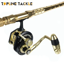 Topline Tackle Underhead Saltwater Trolling Fishing Reel Slow Jigging Reels Gear Ratio 6.3:1 Lever Drag Sea Boat Jigging Coil