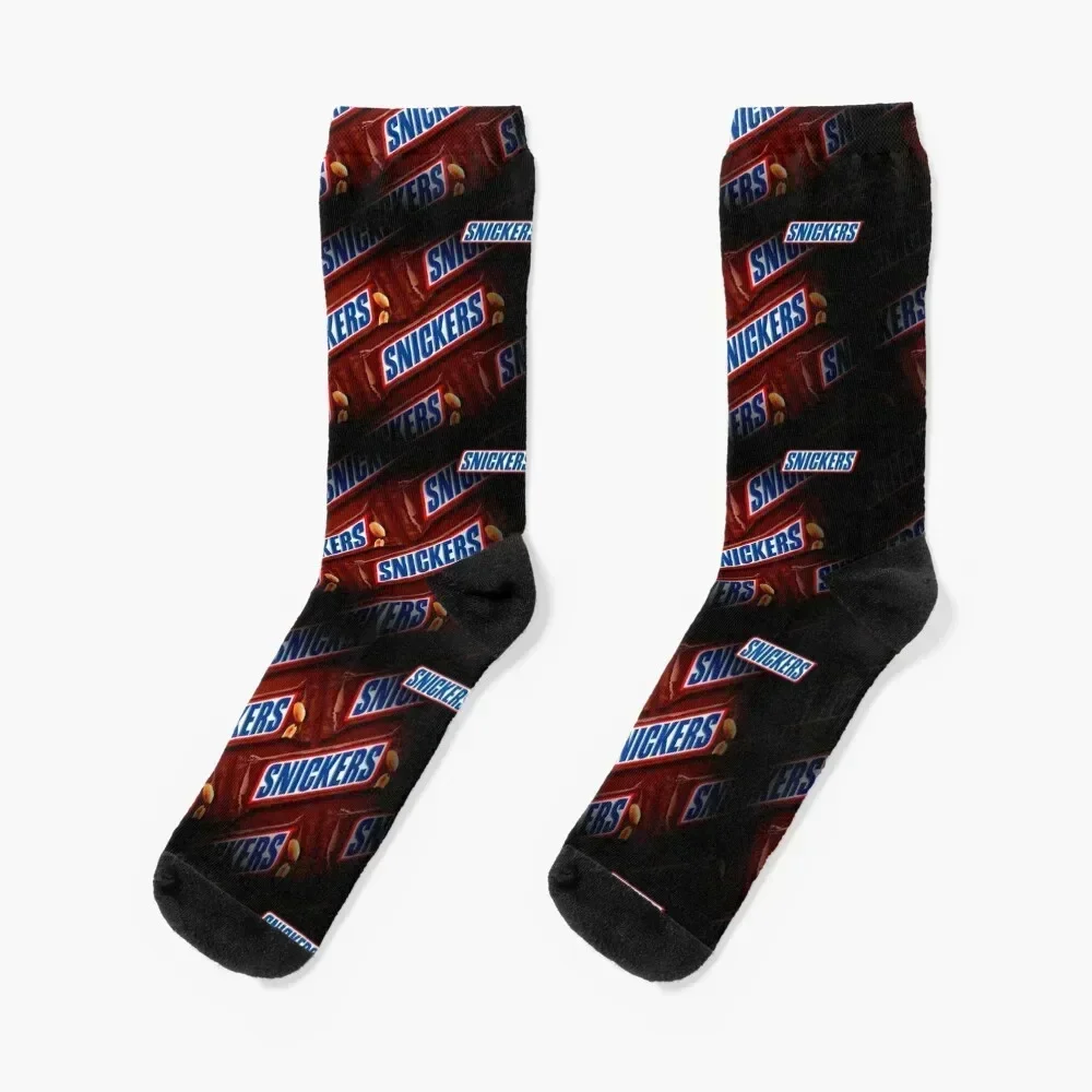 SNICKERS Pattern Socks Climbing Novelties retro cotton Socks For Girls Men's