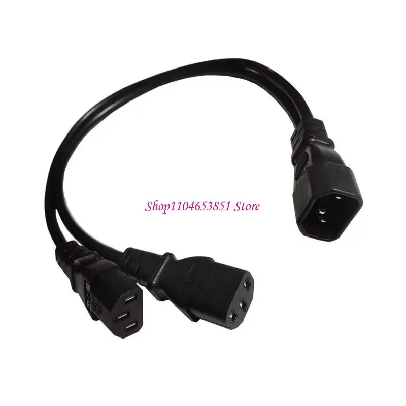 IEC 320 C14 Male to 2x C13 Female Splitter Power Cord Heavy Duty Extension Power Cable Replacement for UPS Server