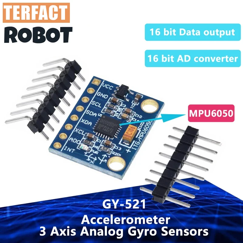 1~10PCS TERFACT GY-521 GY521 MPU 6050 MPU6050 MPU 6050 Module 3 Axis Analog Gyro Sensor + Accelerometer for Arduino DIY KIT