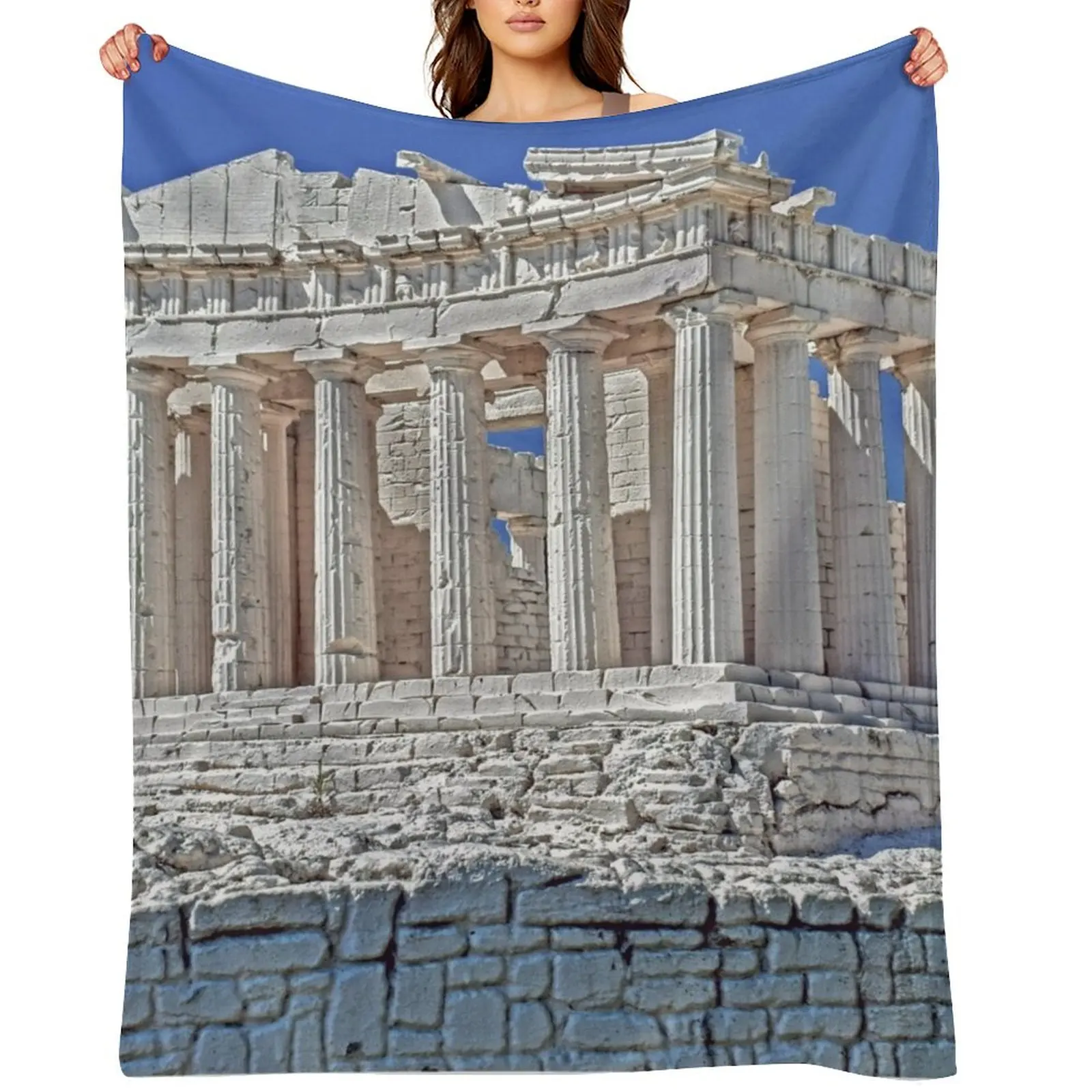 Acropolis Athens BY CALLISC Throw Blanket Cute Soft Plush Plaid for winter blankets ands Luxury Softest Blankets