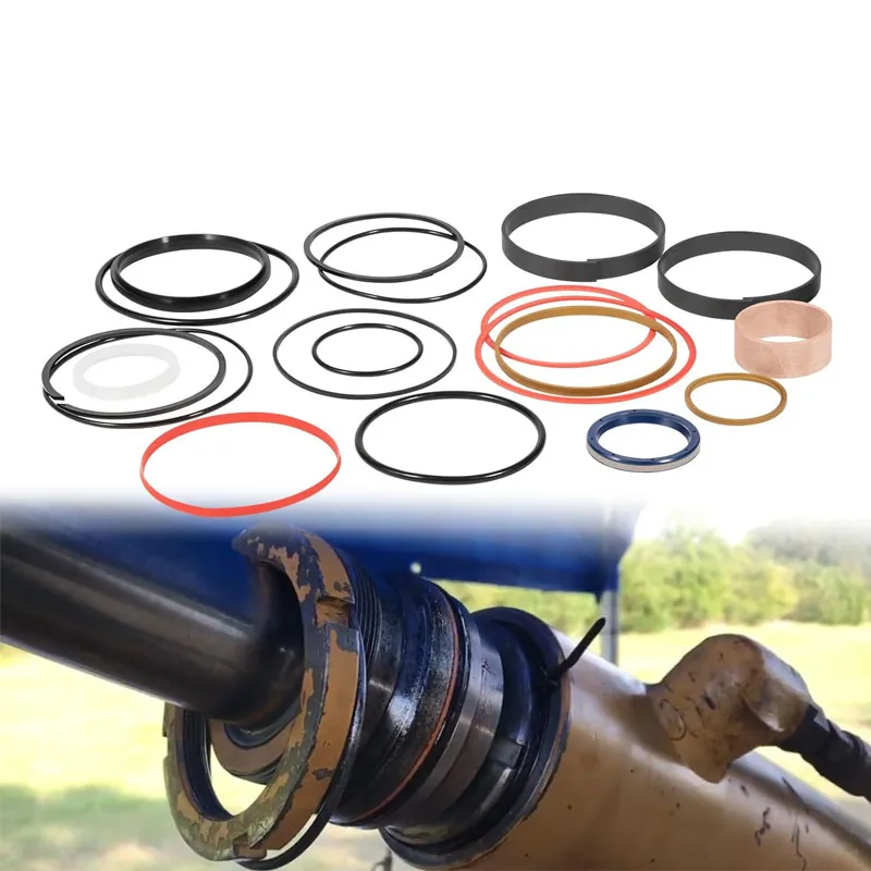 AH154775 Hydraulic Seal Kit Fit for John Deere 310D 315D 410D Backhoe Boom Cylinder (Rod: 56mm BORE: 115mm)