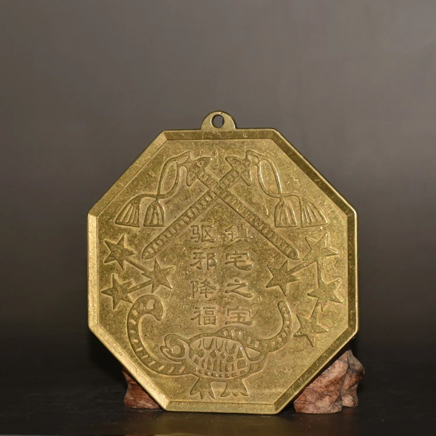 Pure copper bagua mirror Statues