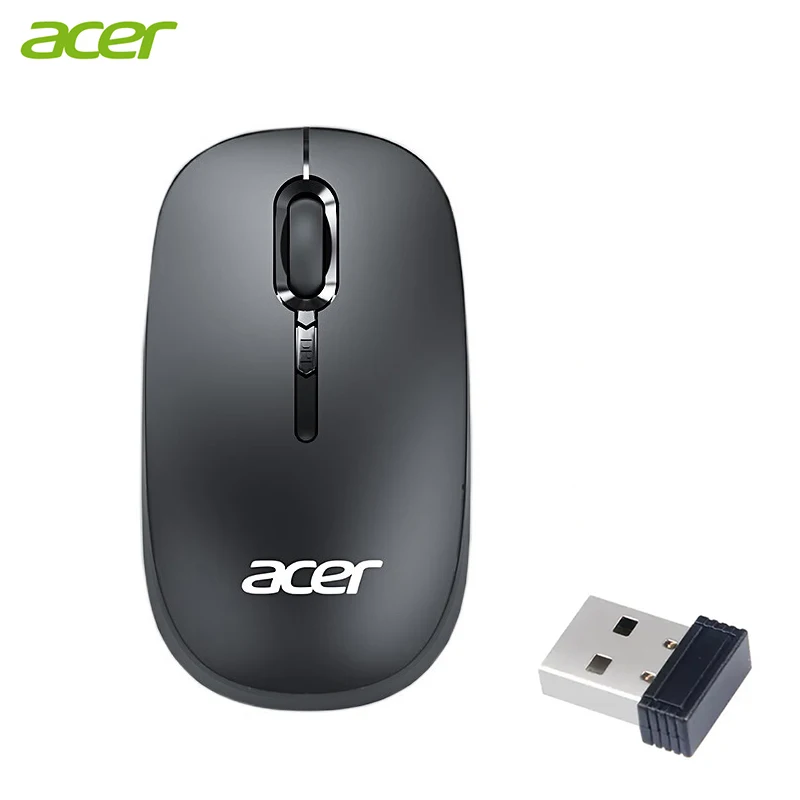 Беспроводная оптическая портативная офисная Бесшумная мышь Acer 2,4G для настольного компьютера ноутбука ПК киберспорта игр