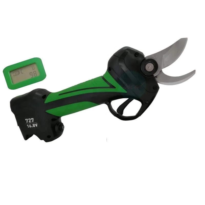 Electric pruner bypass scissors 25mm cutting diameter pruning shears powerful garden secateurs garden grape garden tool