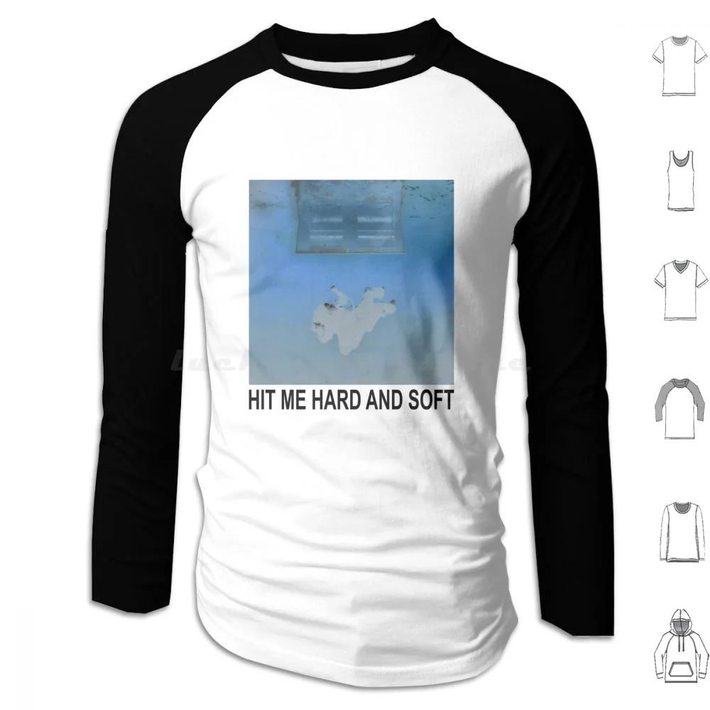 Hit Me Hard & Soft Inverted Cover Hoodies Long Sleeve Hit Me Hard And Soft Album Music Alternative Graphic Pop Inverted