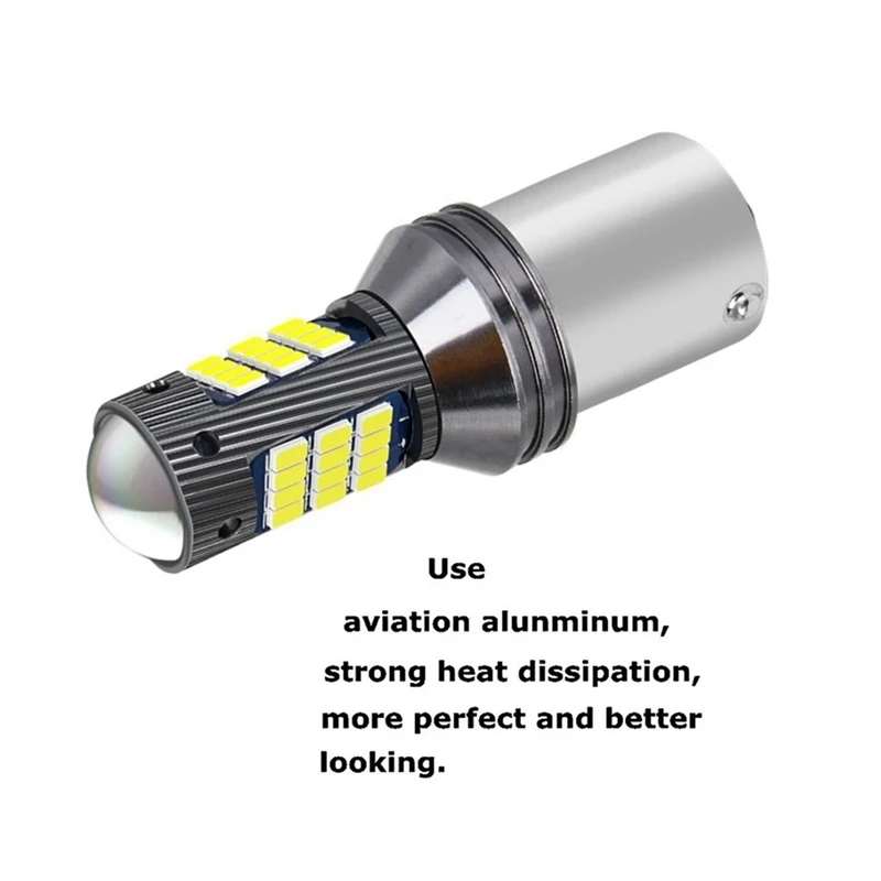 Car 12V Tail Light Brake Light Bulb Turn Signal Rear Fog Light Daytime Running Light 1157 White Light image 5