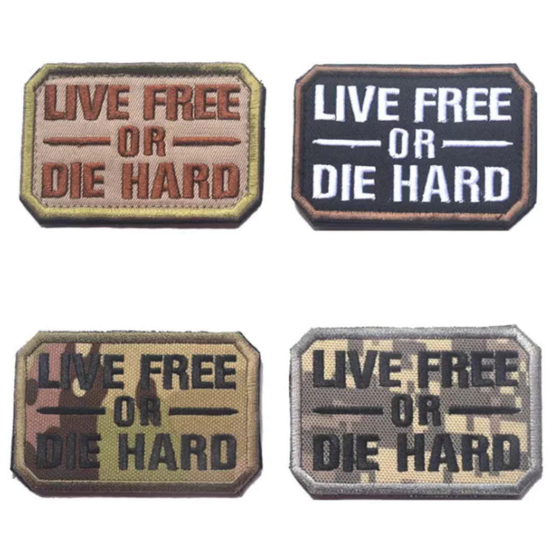 Live Free oder sterben hart gestickte Armbinde taktische Moral Abzeichen