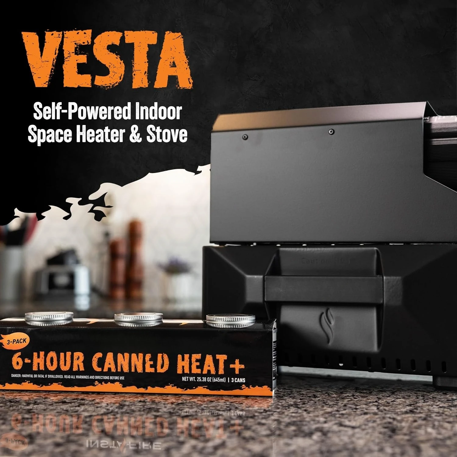 

Self-Powered Camping Indoor/Outdoor Heater & Stove (Compact, Off-Grid, Emergency)