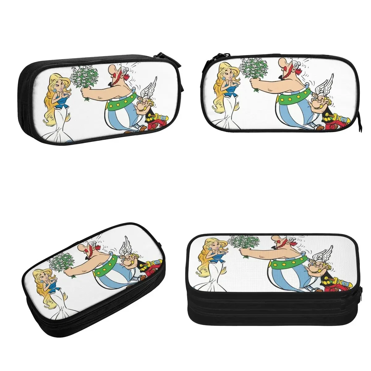 Asterix And Obelix Dogmatix Pencil Cases Big Capacity Pen Bags Pen Box Pencil Pouch For Boys Girls Students Stationery School