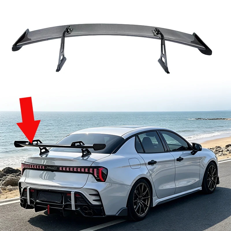 Rear Spoiler Wing For Lynk & Co 03 2018-2026 Car Exterior Body Kit Accessories Racing Style Rear Trunk Spoiler Lip Auto Modifica