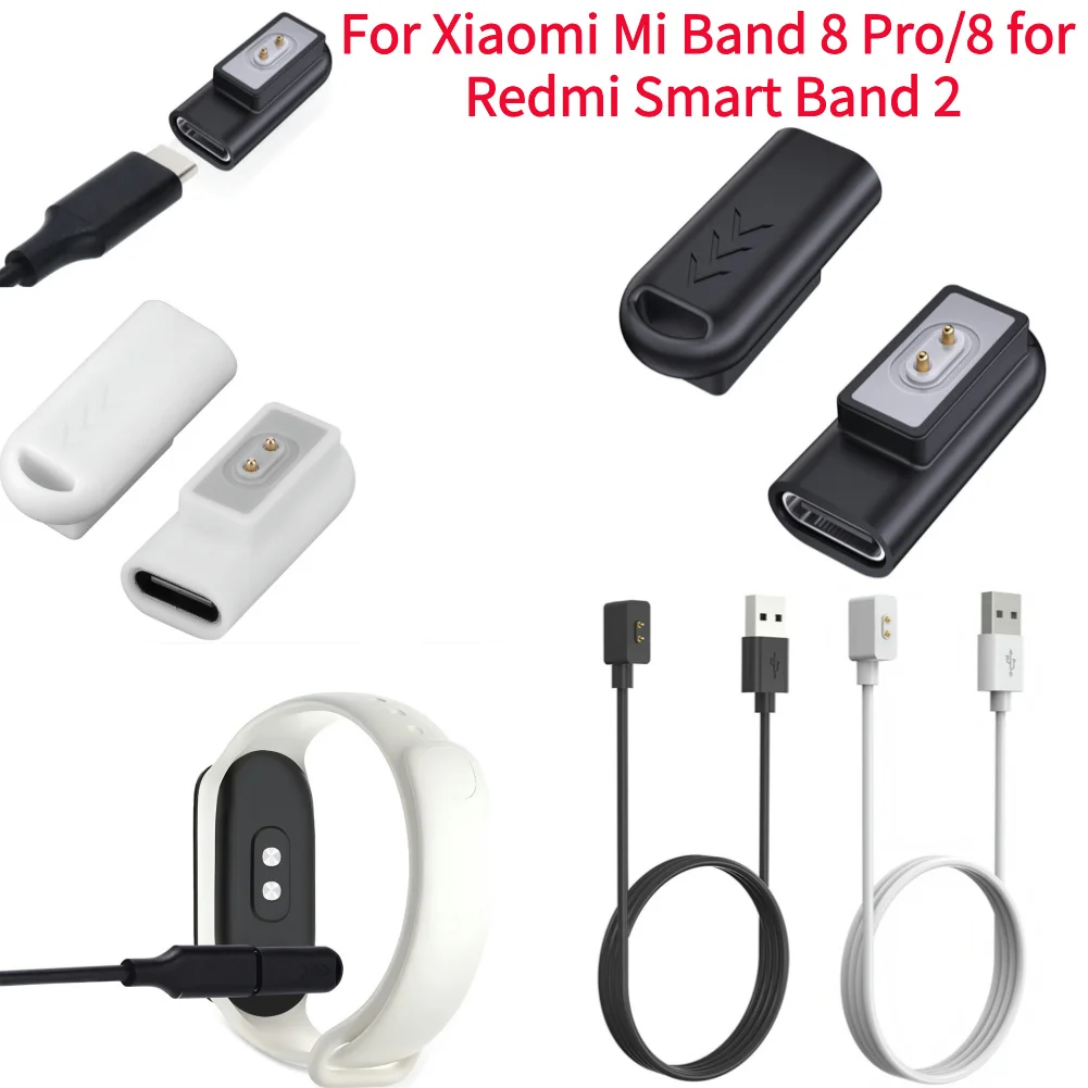 USB-C Buchse auf Xiaomi Smartwatch Stecker Adapter Uhr Ladegerät Adapter 90-Grad-Ladeadapter für Xiaomi Mi Band 8 Pro/8