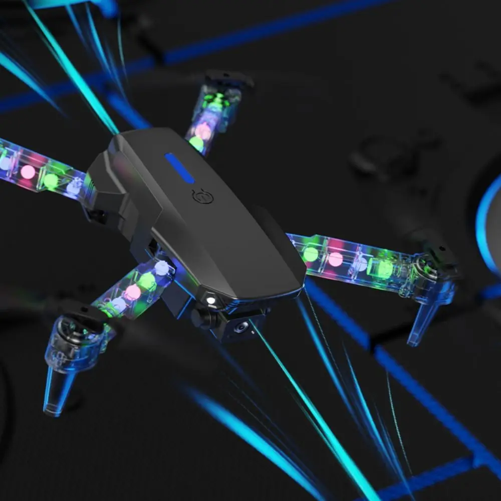 New E88D E99D Mini Single/Dual Lighting Version RC Helicopter Toy WiFi FPV Wide-Angle 4K HD Camera Kids Adults Gift Toy