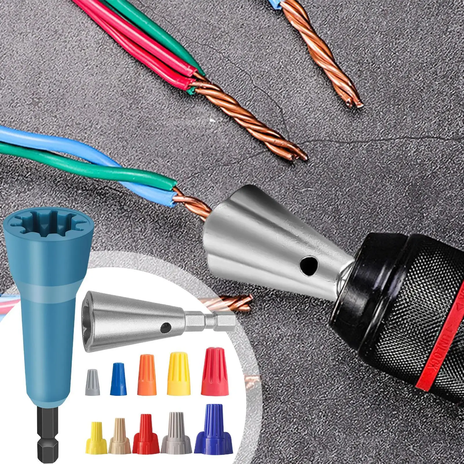 Wire Nut Twister Twist Wire Connector Socket Professional Electricians Tools Cable Stripper For Industrial Work Construction