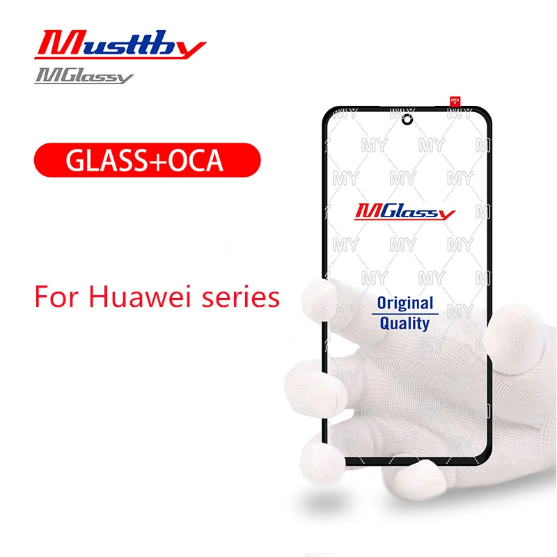 5pcs Musttby Front Screen Glass With OCA For Huawei Nova Y91 Nova11 Y71 Play 40 Honor X6A X50A Magic10 Lite Enjoy 70 Y72 X88 X6A