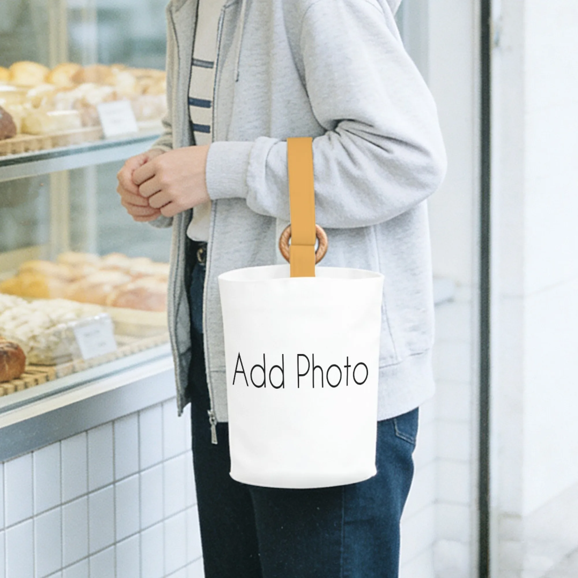 Mini 4.5L Tiny Pellet Velvet Bucket Bag Custom Wooden Ring Handle Ladies Casual Crossbody Shoulder Storage Bag