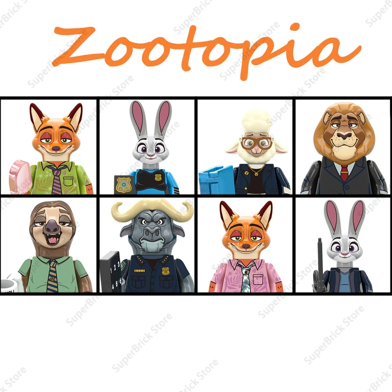 

Hot Movies Zootopia 2 Animal Mini Action Figures Doll Judy And Nick Model Building Blocks Toys Surprise Birthday Gift For Kids