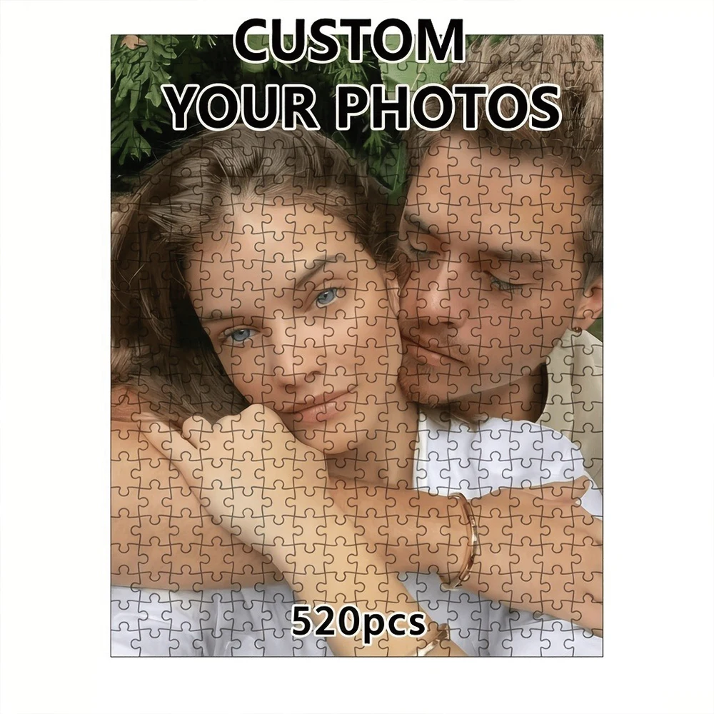 35/300/500/1092pcs Personalized Custom Photo Puzzle Couple Photos DIY Toy Decoration Collectiable Growth Gift Christmas