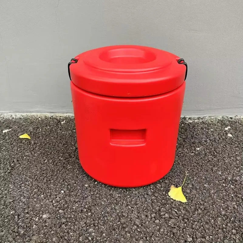 1pcs Large-capacity commercial 304 stainless steel insulation bucket with sealing ring, food delivery bucket