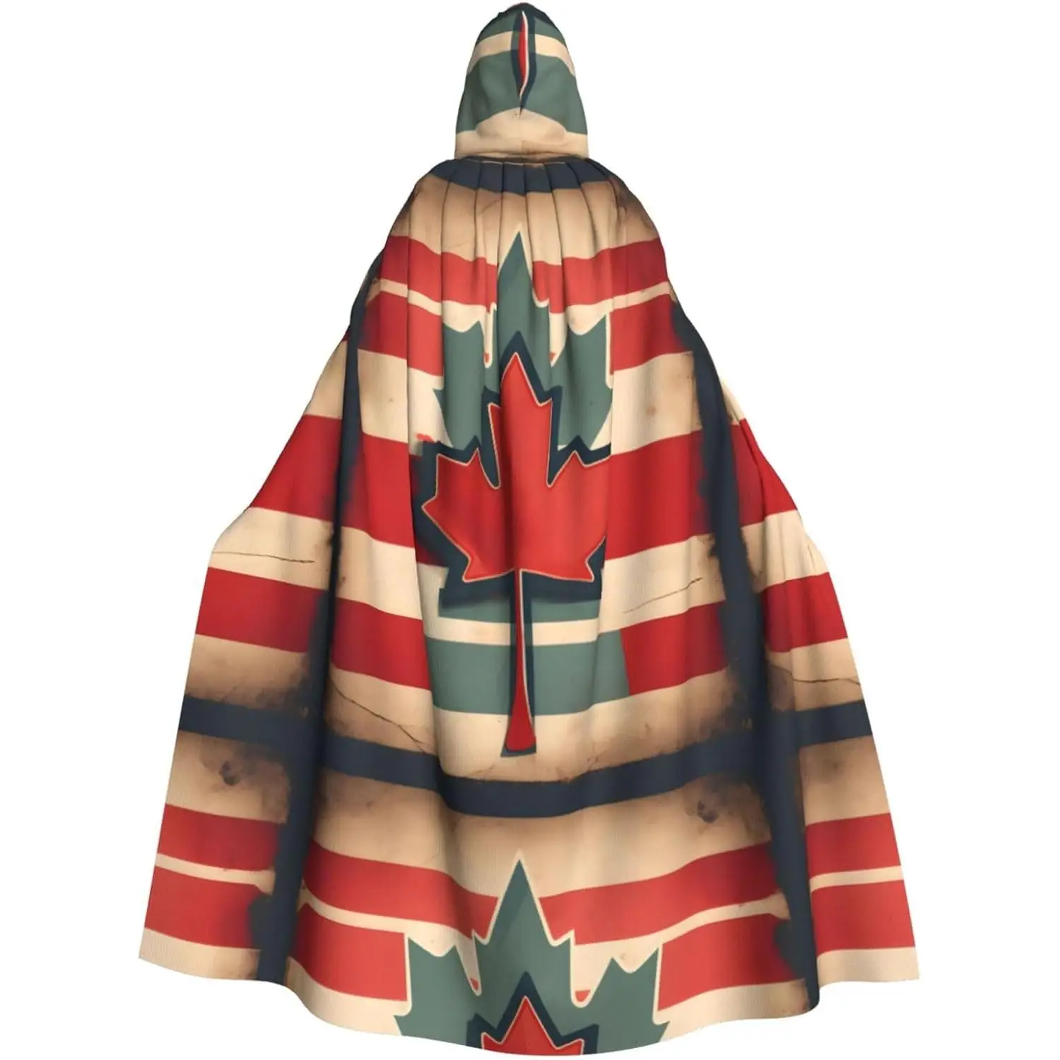 

Flag pattern Print Hooded Cloak for Men Women Versatile Halloween Hooded Cape Cloak Cosplay Carnivals