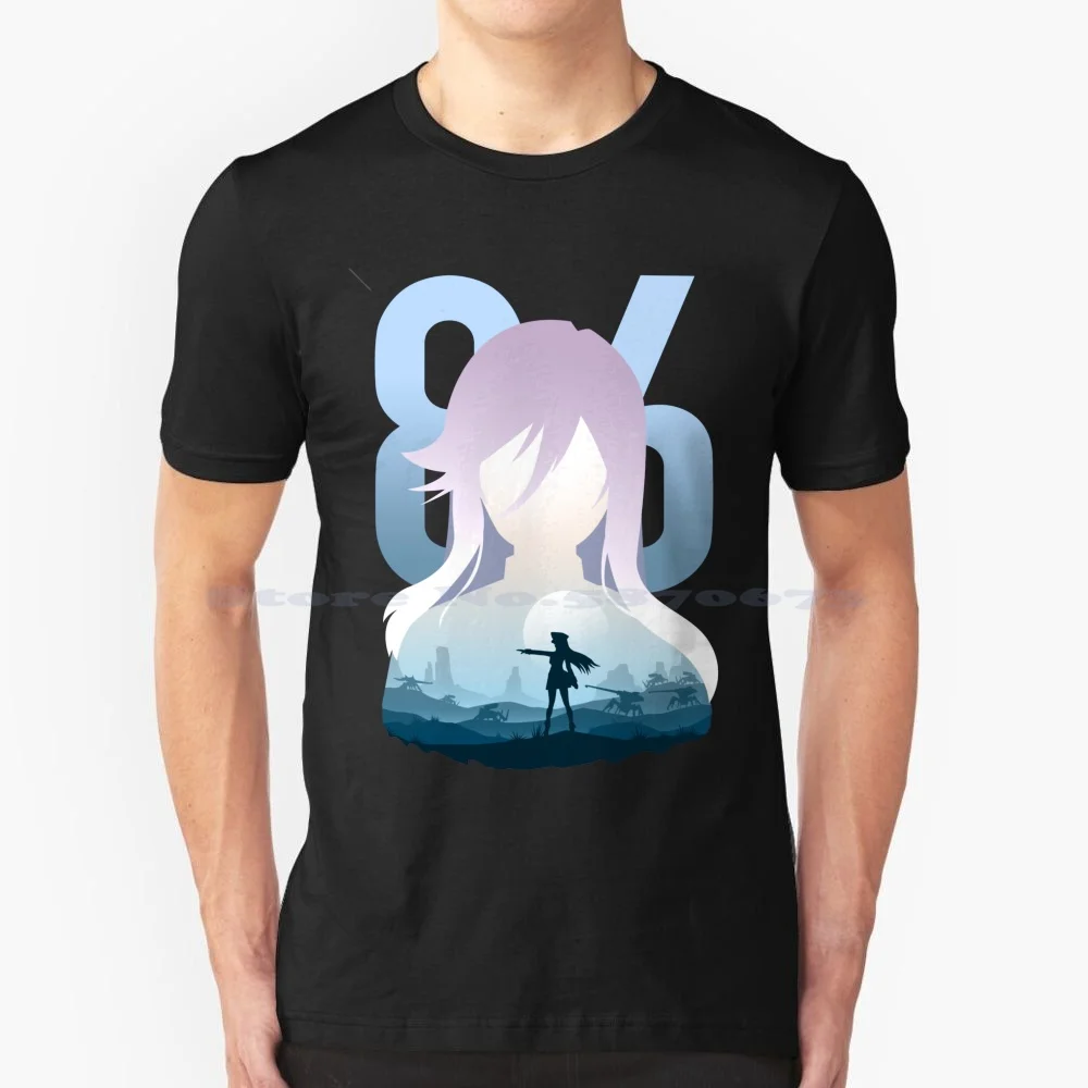 Eighty Six Landscape T Shirt 100% Cotton Tee Eighty Six Landscape Sunset Japan 86 Robot Anime And Manga Hero 86 Fanart