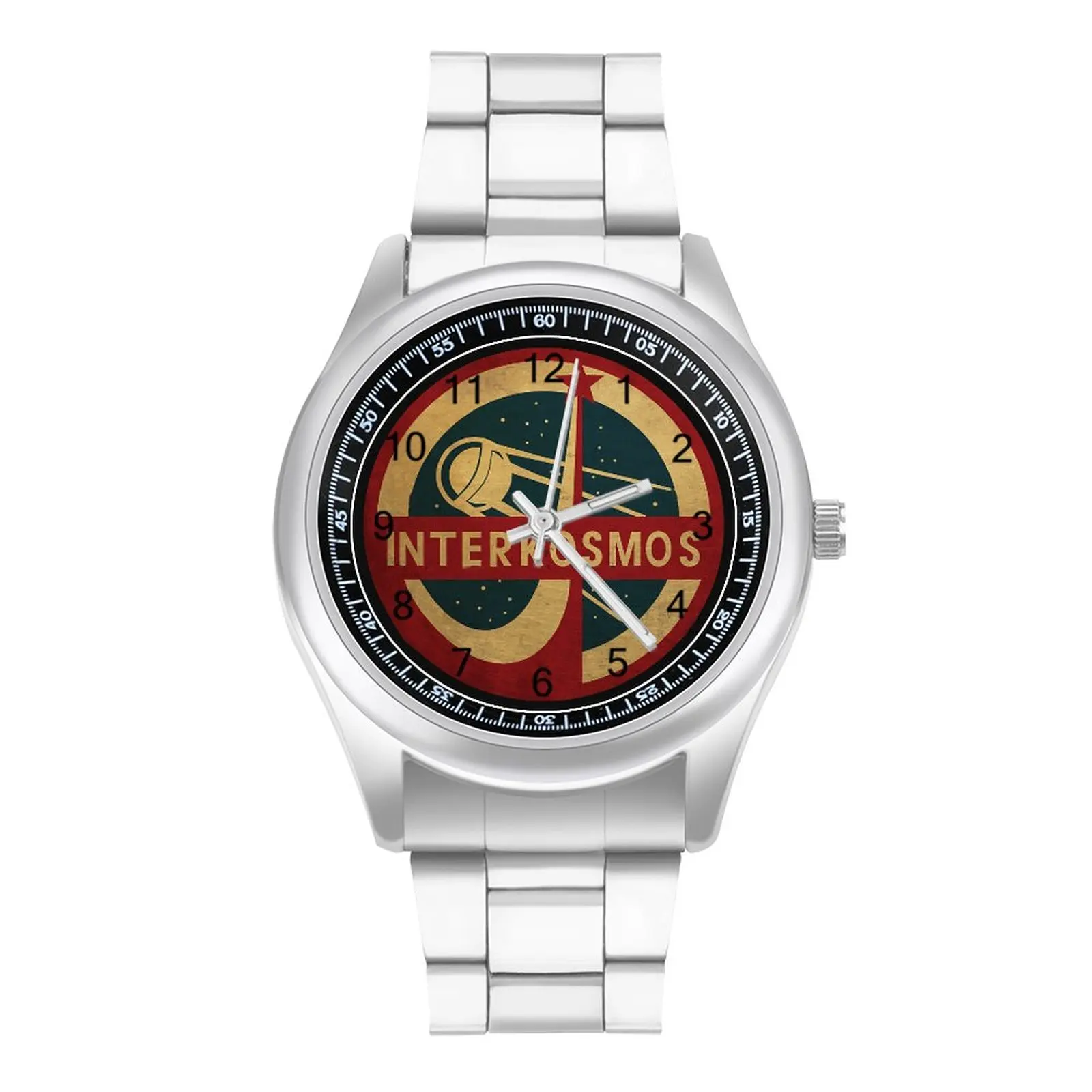 Vintage Interkosmos Space Program Quartz Watch Sputnik Satellite CCCP Casual Ladies Wrist Watch Design Stainless Home Wristwatch