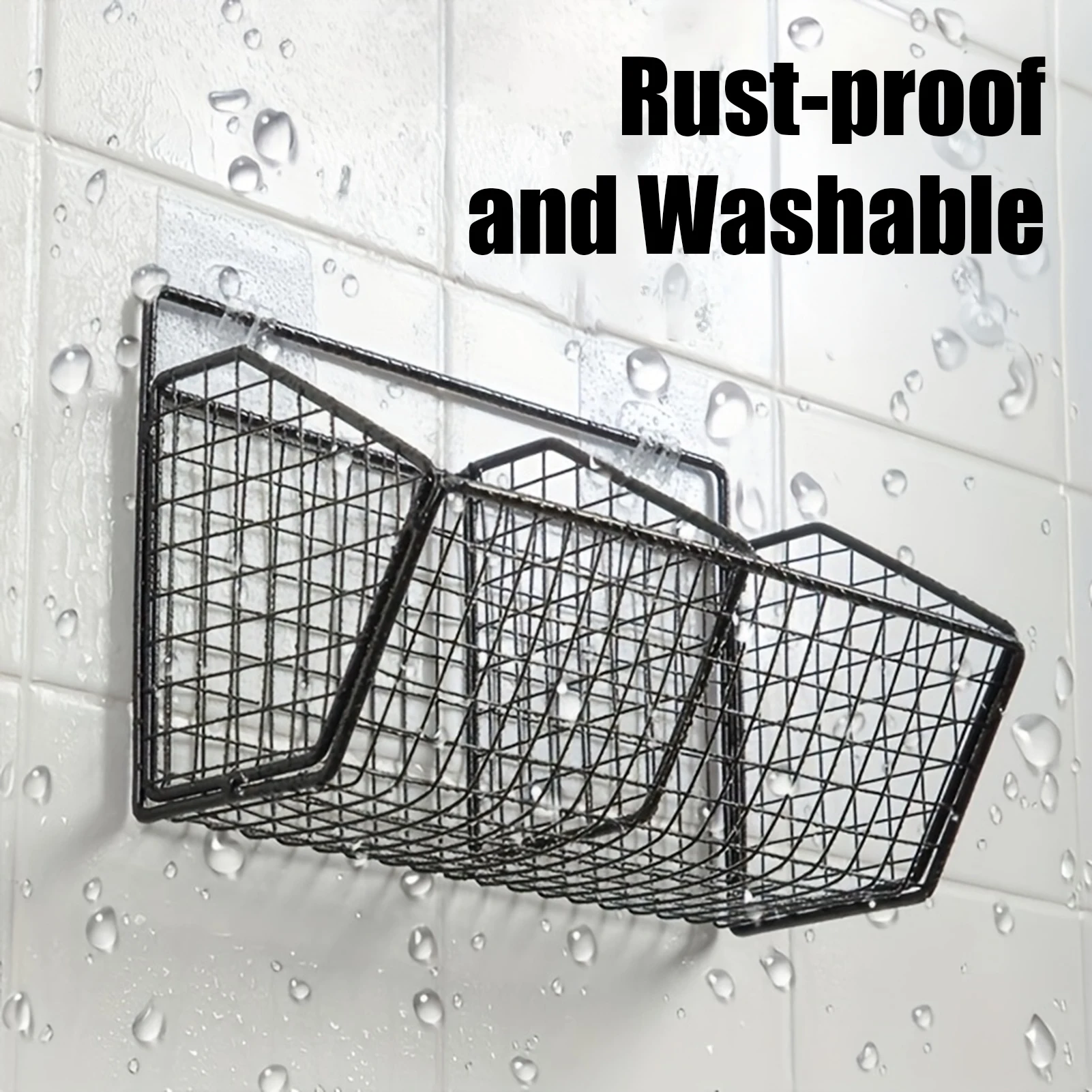 

Wall Mounted Storage Rack Kitchen Bathroom Living Room Heavy Duty Organizer Rack For Food Toiletry Hardware Tools Home Supplies