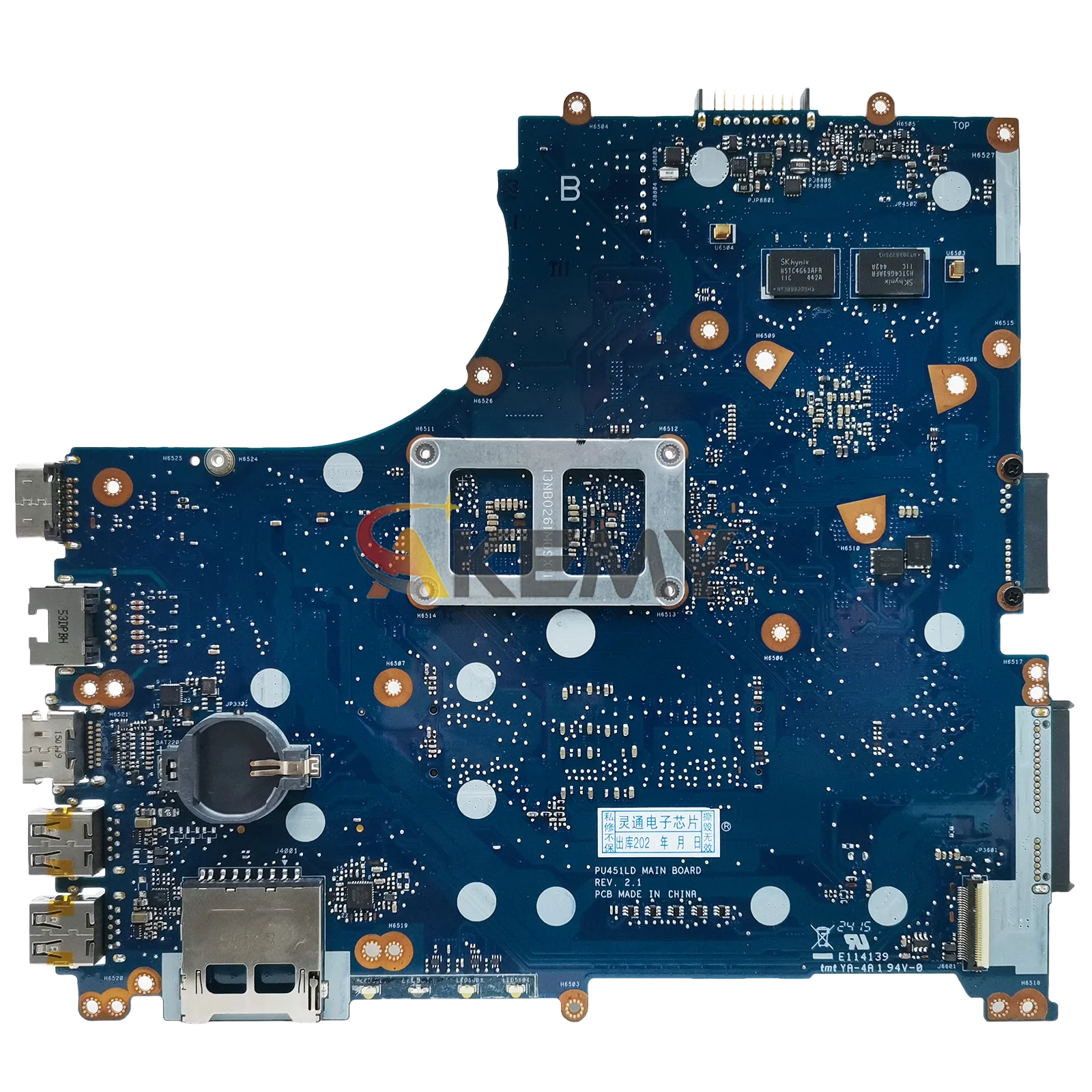 لوحة أم للكمبيوتر المحمول PU451LD لـ ASUS VivoBook PRO451L PU451LD PU451L اللوحة الرئيسية للكمبيوتر المحمول مع وحدة المعالجة المركزية I3 I5 I7 100% اختبارات موافق شحن سريع