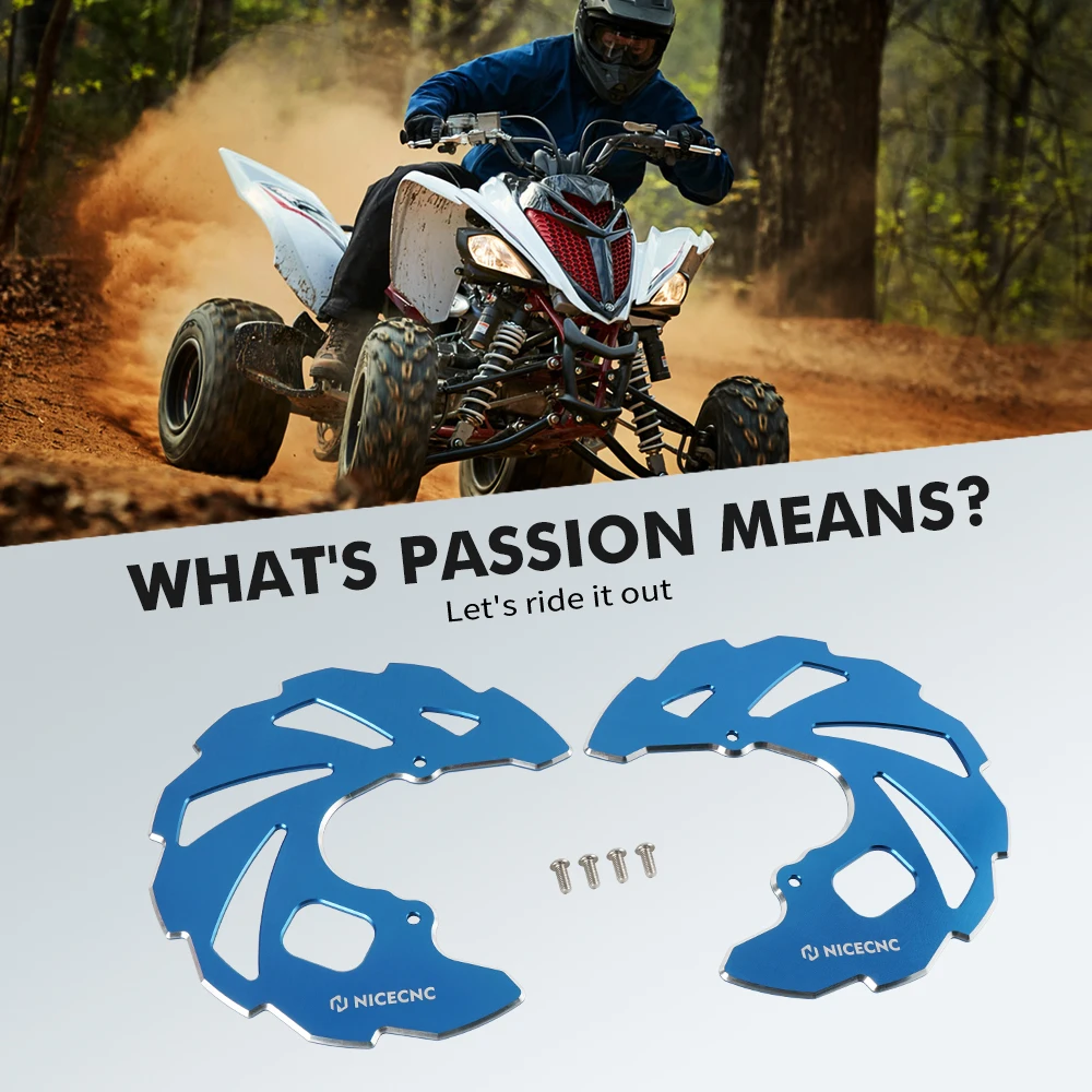 NICECNC For Yamaha Raptor 700 2006-2008 2013-2022 Front Brake Rotor Disc Cover Guard For Yamaha Raptor 700R YFZ450 ATV Parts