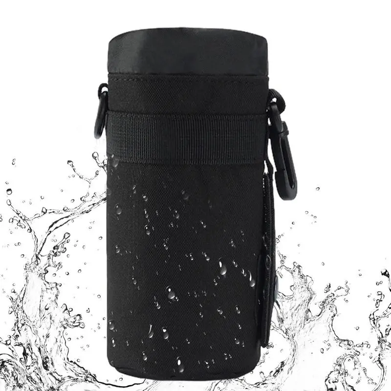 Water Bottle Carrier Bag Protective Cover Bottle Carrier Outdoor Use Bottle Punch Sleeves With Adjustable Should Straps Sports