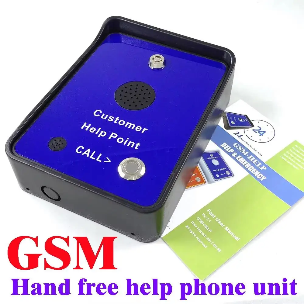 GSM service phone system audio intercom alarm emergency help calling phone service intercom