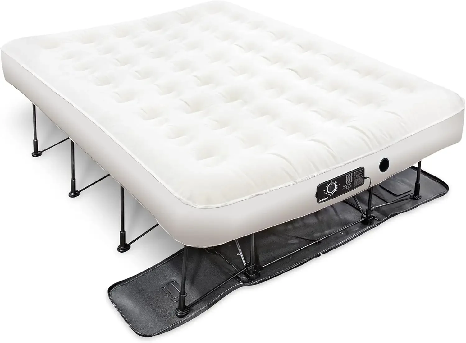 Ivation EZ-Bed (Queen) Air Mattress with Deflate Defender™ Technology Dual Auto Comfort Pump and Dual Layer Laminate Material -