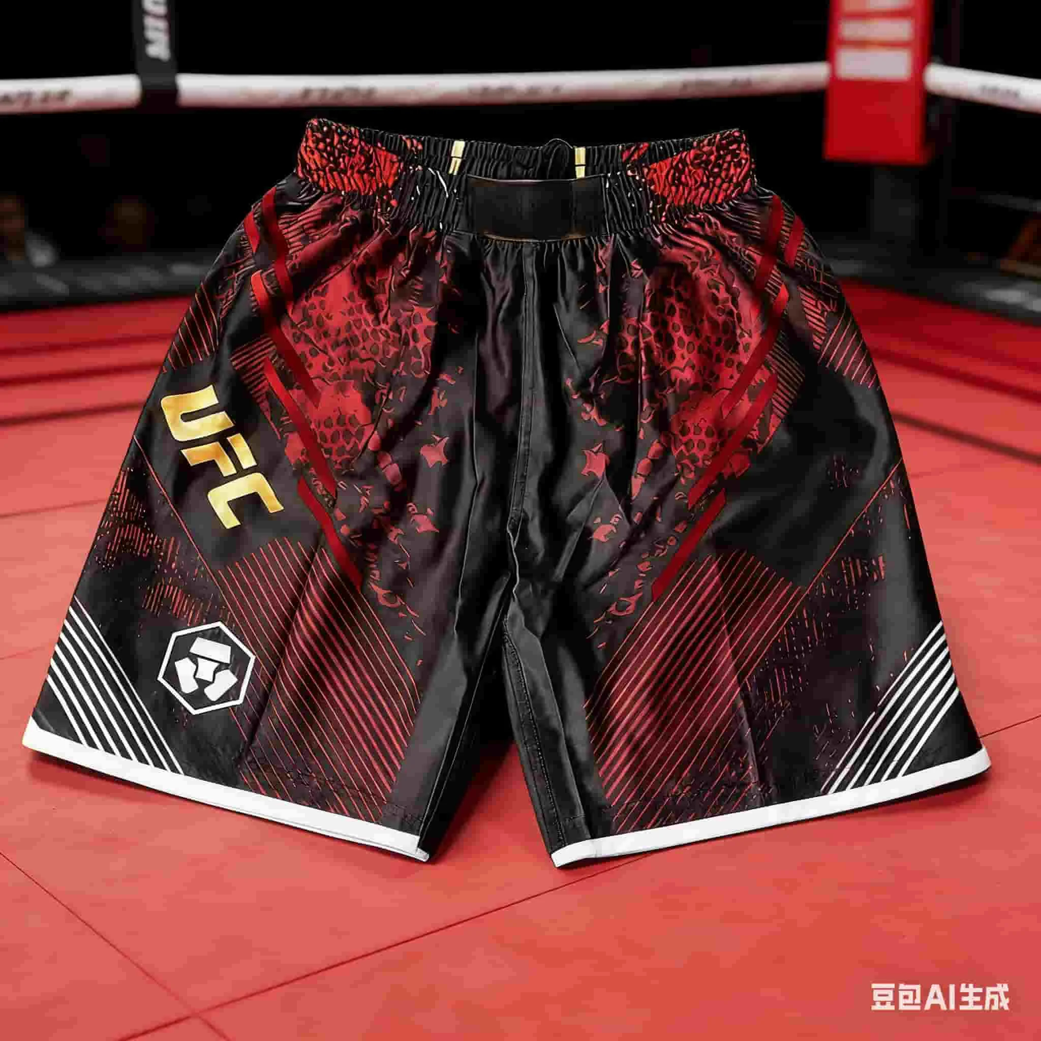 

UFC Fitness Boxing Shorts Men's and Women's Outdoor Sports Casual Shorts Comfortable Quick Drying