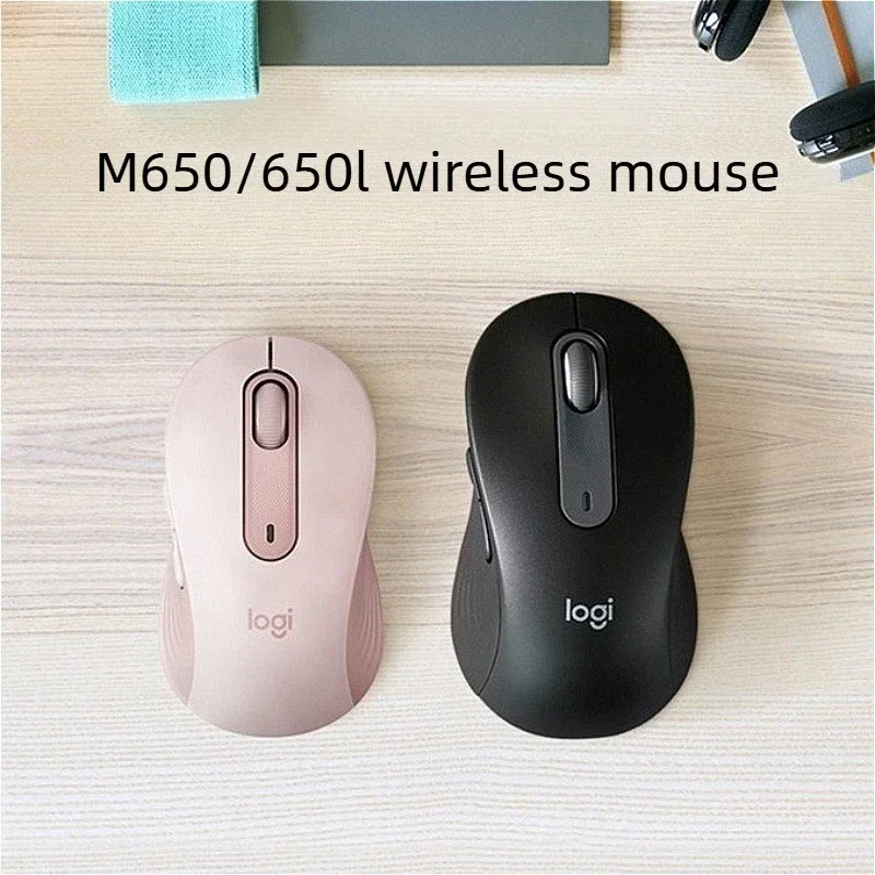 Logitech M650 Signature Wireless Bluetooth Mouse Quiet Click Silent Touch 24-Month Battery SmartWheel for PC Laptop Mac Office